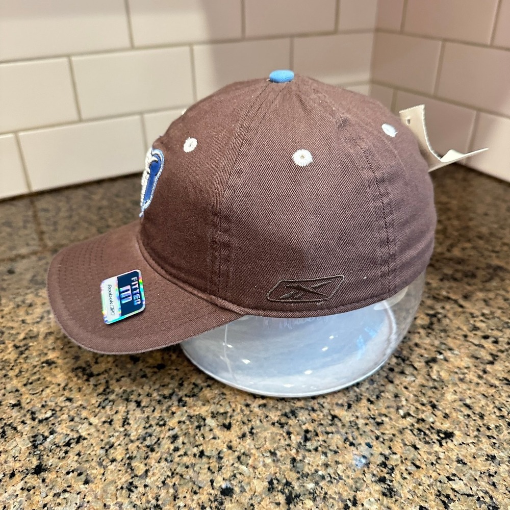 Vtg Memphis Grizzlies Hat Reebok Fitted M Brown Blue NBA Dead Stock New - Picture 3 of 11